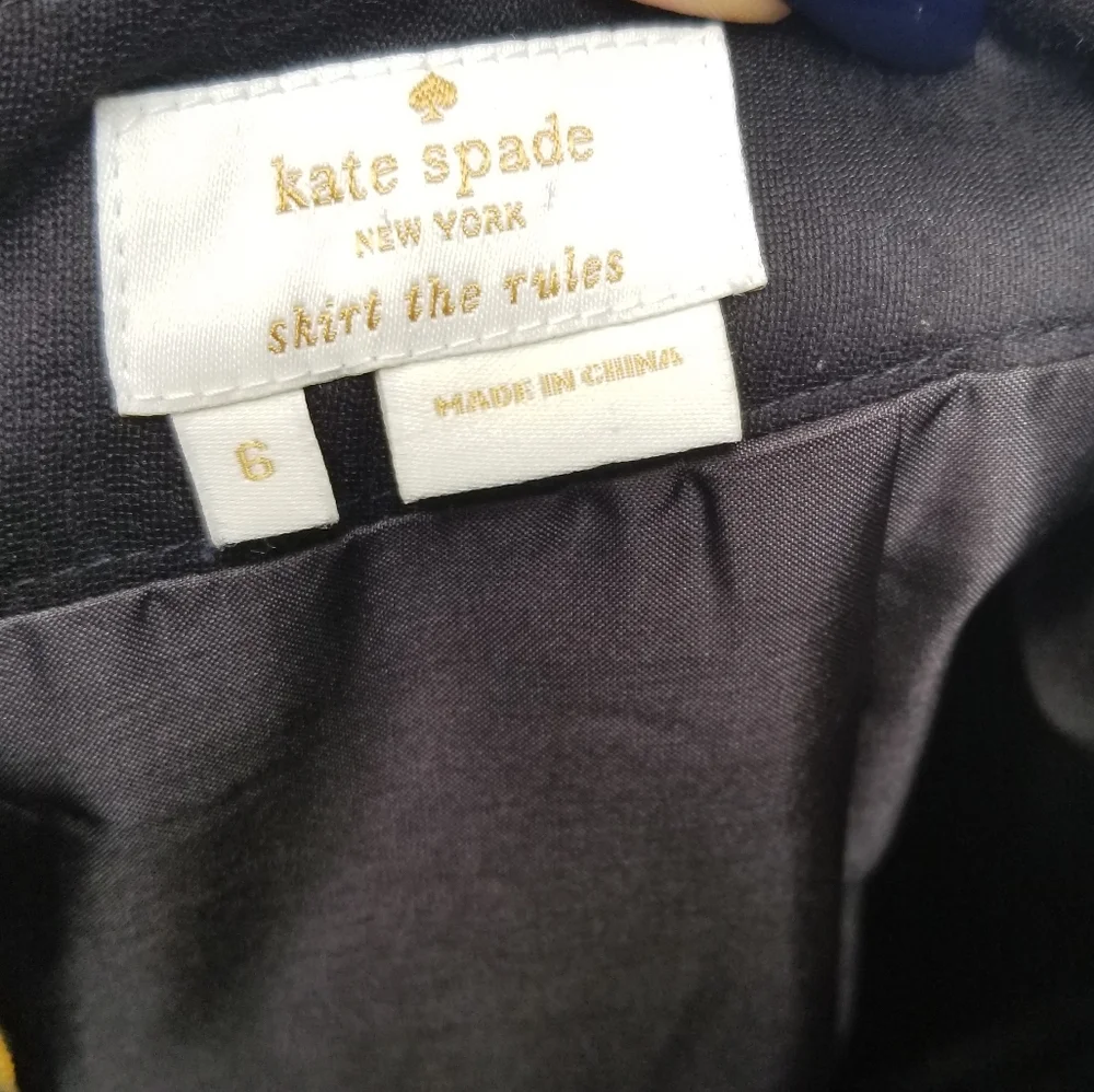Kate Spade Judy Cotton Skirt Black